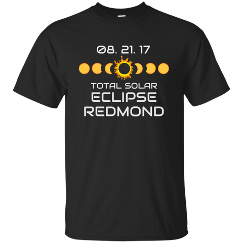 REDMOND OREGON Solar Eclipse Souvenir Gift T Shirt_Black
