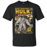 The Incredible Hulk Classic Retro Comic Book Graphic T-Shirt_Black