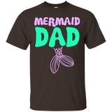 Mermaid Dad T-Shirt_Black