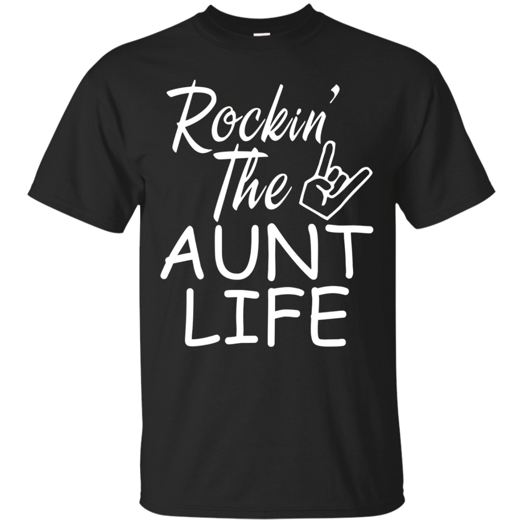 rockin the aunt life shirt_Black