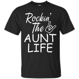 rockin the aunt life shirt_Black