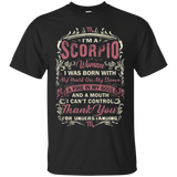 Scorpio T-shirt - I'm A Scorpio Woman T-shirt_Black