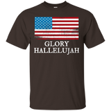 Glory Hallelujah American Flag T-shirt_black