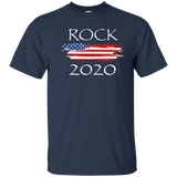 Rock 2020 President Election Political Campaign tee shirt_Black