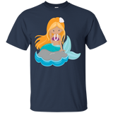 Cute Unique & Trendy Mermaid & Pearls Art T-shirt & Gift_black