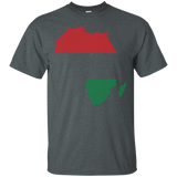 Pan African Africa Continent Map Unia Flag T-shirt_black=