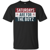 Saturdays Are For The Boyz T Shirt funny drinking tee_Black