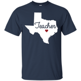 Texas Teacher home state back to school tee shirts_Black