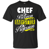 Chef By Passion Babysitter By Profession T Shirt_black