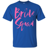 Womens Bride Squad T-Shirt With Pink Ring_Black