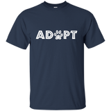 Dont Shop Adopt Save Life Tshirt Rescue Animals Love_navy=