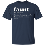 Womens Cool Faunt Definition T-Shirt Faunt Shirt Funny Aunt gift_Black