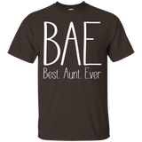 Women's Best Aunt Ever shirt Women Auntie BAE Cute GIft_Black