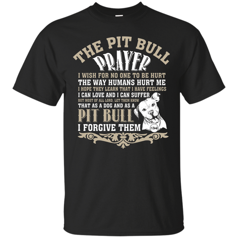 The Pit Bull Prayer T Shirt, I Love My Pit Bull T Shirt_Black