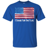 I Stand For The Usa Flag T-shirt_black