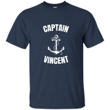 Captain Vincent T-shirt Personalized Boat Captain Shirt_black=