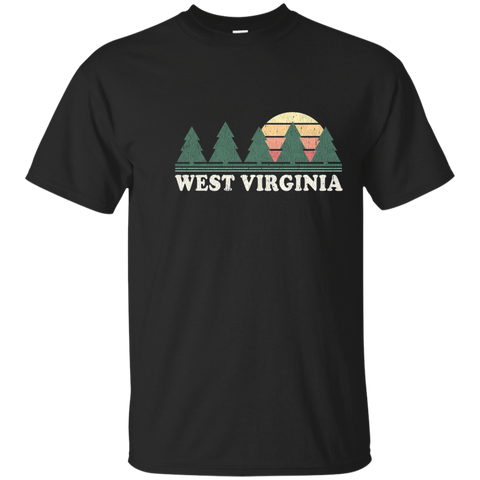 West Virginia WV T-Shirt Vintage Retro 70s Graphic Tee_Navy