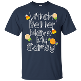 Funny Halloween T-shirt Witch Better Have My Candy Cute Tee_black=