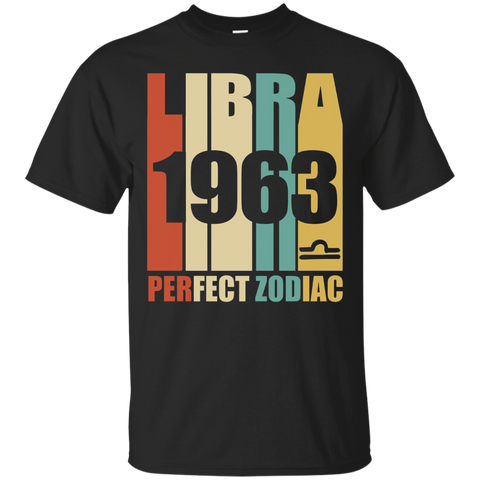 Vintage Libra 1963 T-Shirt 54 yrs old Bday 54th Birthday Tee_Black