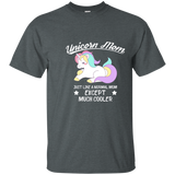 Womens Unicorn Mom Except Much Cooler Shirt_navy=