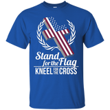 I Stand For The Flag And Kneel For The Cross T Shirt_black=