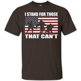 I Stand For Those That Can't For Veteran T Shirt Gift Idea_black