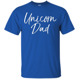 Unicorn Dad Shirt Cute Funny Father Of Unicorn Girls Tee_black=