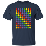 September 15th dot day multicolor rainbow polka dot t shirt_Black