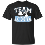 TEAM BOY Baby Shower Gender Reveal Shirt_Black