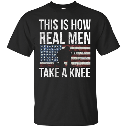 Mens This Is How Real Men Take A Knee_black=