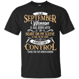 I'm An September Woman Birthday T-shirt Gift Present For Her