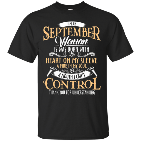 I'm An September Woman Birthday T-shirt Gift Present For Her