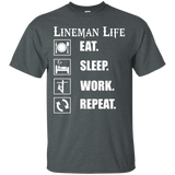 Lineman Life- Eat Sleep Work Repeat