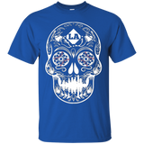 Dia De Los Muertos Sugar Skull La Los Angeles Tee Shirt_black