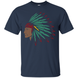 Native American Indian Headdress T-shirt_Black