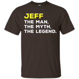Jeff Name T-shirt Man Myth Legend Mens Kids