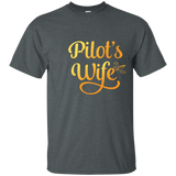 Cute Pilot's Wife Shirt, Pilot Family Aviation Mom Gift_navy=