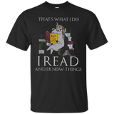 Womens That's What I Do I Read With Unicorn Design Shirt Ideas._Black