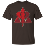 Womens Elephant Delta Triangle Sigma Red Theta T-Shirt_Black