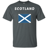 SCOTLAND T-shirt Flag Tee Scots Scottish National Country_Black