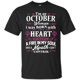 I'm An October Woman T-shirt Birthday Gift Shirt