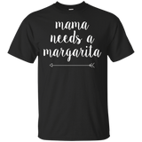 Women's Mama needs a margarita Mothers Day Mom T-Shirt_Black