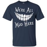 We're All Mad Here T-shirt Cat Lovers_Black