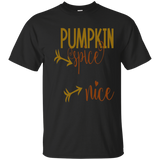 Pumpkin Spice And Everything Nice Shirt Funny Autumn_Navy