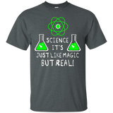Science Like Magic But Real Fun Cool Teacher Student T-shirt_black