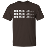 One More Level Gamer T-Shirt Funny Gaming Geek Tee_Black