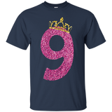 9th Birthday Shirt Gift Age 9 Year Old Girl Tshirt Tee_black