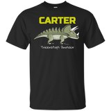 Dinosaur Personalized Name Carter Best Price Tshirt_black=