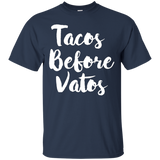 Taco Before Vatos Funny T-Shirt_Black