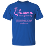 Women's Glamma Funny Definition Shirt Mothers Day Gifts_Black